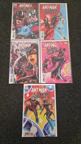 Ant-Man and the Wasp Complete Set Issues #1&ndash;5 (2018, Marvel, Mark Waid, Garr&oacute;n, Nakayama Covers)