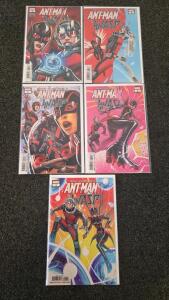 Ant-Man and the Wasp Complete Set Issues #1&ndash;5 (2018, Marvel, Mark Waid, Garr&oacute;n, Nakayama Covers)
