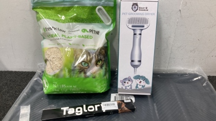 Pet Grooming Dryer, Cat Litter, Leash and More