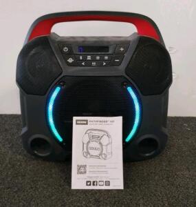 ION Pathfinder Go Bluetooth Portable Speaker, LED Lights, USB-C Charging, 20 Hr Battery, IPX4 (powers on)