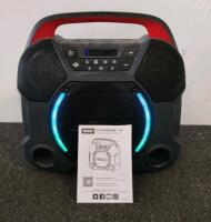 ION Pathfinder Go Bluetooth Portable Speaker, LED Lights, USB-C Charging, 20 Hr Battery, IPX4 (powers on)