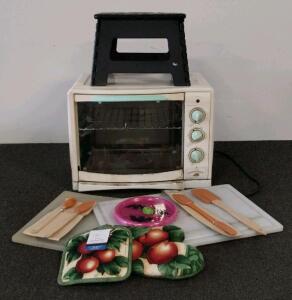 Somersize Convection Oven, 1500W, Multiple Functions + Unused Kitchen Tools Set Included (powers on)