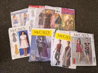 Large Sewing & Cosplay patterns Supply Lot &ndash; 40+ Patterns, Mixed Fabrics, Thread, Storage Accessories, Costumes. (Shelf K) - 4