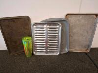 Mixed Lot: Smartware 16pc Bakeware, Office Depot Binders, Craft Kits, Cables, Storage Containers - 5