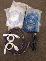 Mixed Lot: Smartware 16pc Bakeware, Office Depot Binders, Craft Kits, Cables, Storage Containers - 10
