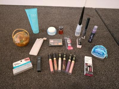 LOL Surprise Doll & Capsule, TULA Face Cleanser, Wet n Wild Lip Gloss, Eyeshadow, Maybelline Lipstick, makeup and brushes. Sophora ,wet-n- wild, Maybelline, other brands