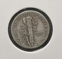 1943-D Mercury Dime Pair, 90% Silver, Denver Mint, WWII Era, Circulated Condition - 5
