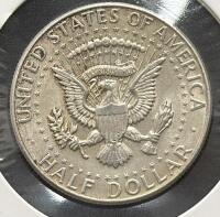 1964 Kennedy Half Dollar, 90% Silver, Circulated, U.S. Coin, 12.50g, 30.61mm - 4