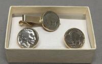 Reagan 1981 Inauguration Button Set, Coin Cufflinks, Money Clip, Tie Bars & Jewelry Lot - 5