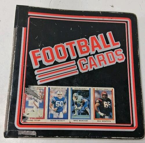 NFL Football Card Binder Collection, 100+ Cards, Pro Set, Score, 1989&ndash;1993, Stars & Rookies