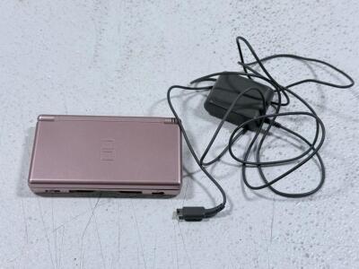 Nintendo DS Lite Metallic Rose/Pink Handheld Console UG54428138, Charger Included, Dual Screen