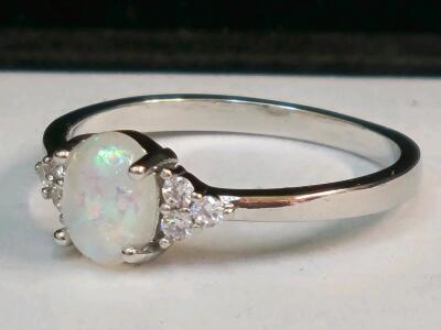 Fire Opal Ring, Size 9