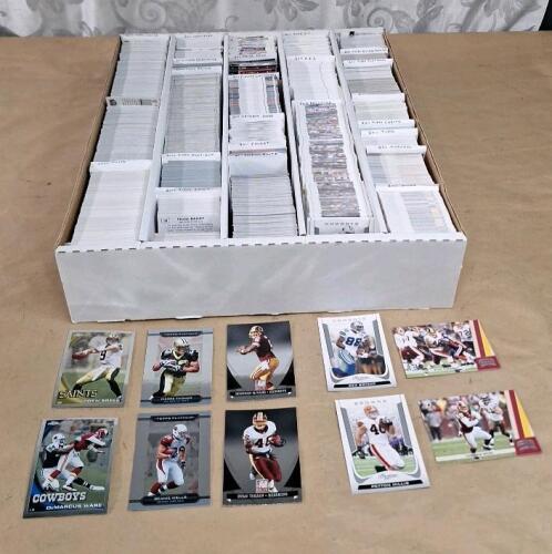 (1) Box Of Assorted Football Trading Cards Including HOFs, Stars & Rookies