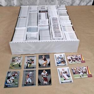 (1) Box Of Assorted Football Trading Cards Including HOFs, Stars & Rookies
