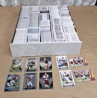(1) Box Of Assorted Football Trading Cards Including HOFs, Stars & Rookies