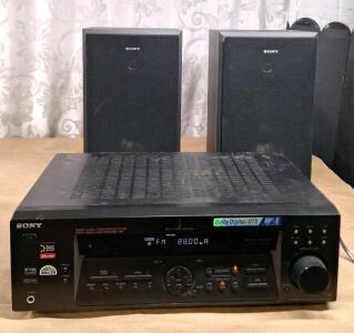 (1) Sony STR-DE475 AM/FM Stereo Receiver W/ (2) Speakers