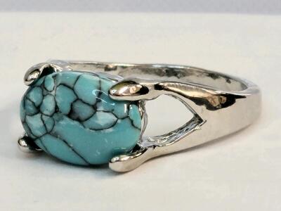 Natural Turquiose Ring, Size 10