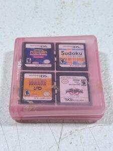 Nintendo DS Game Lot: Pok&eacute;mon Black 2, White 2, Black, 13 More, Pink Case, US Region