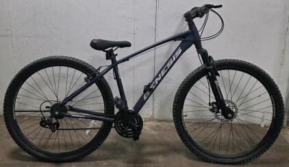 Genesis Incline 29" Hardtail Mountain Bike, Shimano 21-Speed, Front Disc, Steel Frame, Blue
