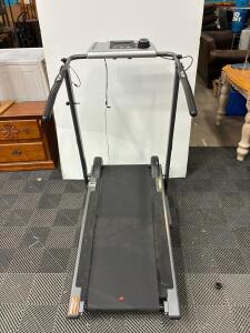 Fitness Reality Manual Folding Treadmill, 8-Resistance, 300 lb Capacity, LCD, Transport Wheels