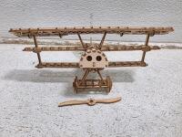 Guillow's Fokker DR-1 Triplane Model Kit, 1:16 Scale, Assembled, 20" Wingspan - 3