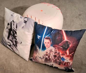 Star Wars BB-8, The Force Awakens and Baseball Ottoman
