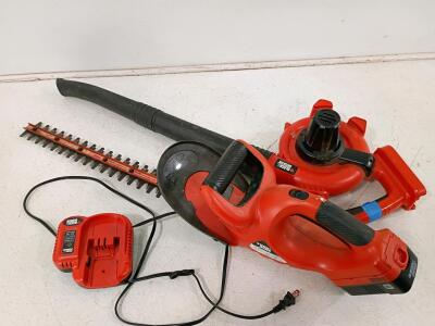 Black & Decker Cordless 18V Hedge Trimmer & Leaf Blower Combo with Charger & Battery