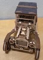 UGEARS Retro Car UGR-T Model T, Fully Assembled Mechanical Wooden Model Kit - 2