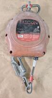 (1) Condor 3-Foot Fall Arrester Lanyard, (1) Falcon Self Retracting Lifeline, (1) Rebel Self Retracting Lifeline & (6) Assorted Safety Anchors - 3