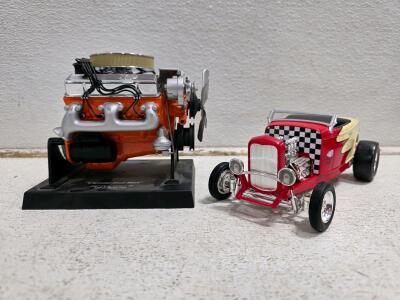 1932 Ford "Deuce's Wild" 1:18 Model & 1967 Camaro SS 350 Engine 1:6 Model