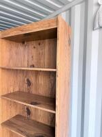 5-Shelf Standard Bookshelf, Light Brown Wood Grain Finish, 70" x 35" x 13" - 2