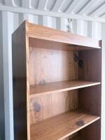 5-Shelf Standard Bookshelf, Light Brown Wood Grain Finish, 70" x 35" x 13" - 4