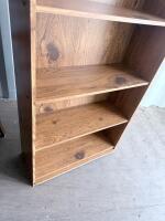 5-Shelf Standard Bookshelf, Light Brown Wood Grain Finish, 70" x 35" x 13" - 5