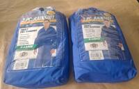 (1) Stearns 2-Piece Adult PVC/Nylon Rainsuit, XXL & (2) Stearns 2-Piece Adult PVC Rainsuits, Both XL - 3