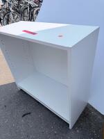 White Open Shelving Unit, 48" H x 31.5" W x 12" D, Adjustable Shelves - 2