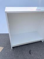 White Open Shelving Unit, 48" H x 31.5" W x 12" D, Adjustable Shelves - 4