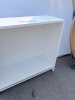 White Open Shelving Unit, 48" H x 31.5" W x 12" D, Adjustable Shelves - 5