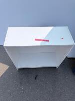 White Open Shelving Unit, 48" H x 31.5" W x 12" D, Adjustable Shelves - 6