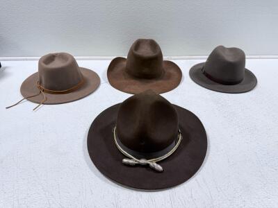 Catalena Hatters 20X Beaver Blend Felt Cowboy Hat, Size 7 1/8, Chocolate Color