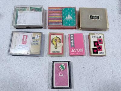 Vintage Playing Cards Lot &ndash; Olympia, Avon, De Luxe, Golden Lights, and More