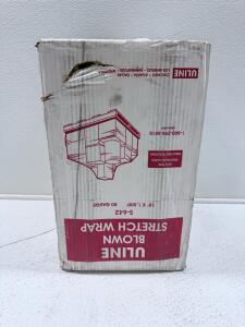 Uline S-642 Blown Stretch Wrap, 18" x 1500', 80 Gauge, Clear, Open Box