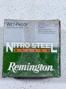 Remington Nitro-Steel Magnum 12 Gauge 3" BB Shotgun Shells, Wet-Proof, Box of 25