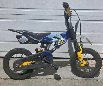 X Games Motobike 12" Kids BMX-Style Bicycle with Motocross Design