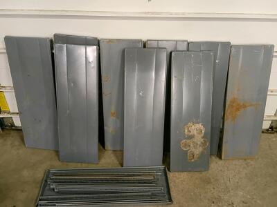 Industrial Steel Shelving Unit, 10 Shelves, 12" D x 36" W