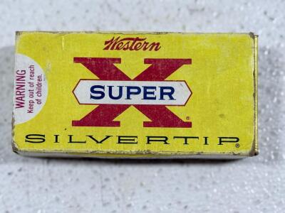 Western Super-X Silvertip .30-30 Winchester 150gr 20 Cartridges Vintage Yellow Box