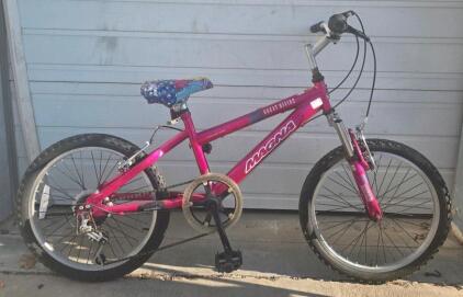 Magna Great Divide 20" Kids Mountain Bike, 6-Speed, Pink, Front Suspension, Steel Frame