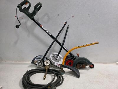 Ryobi Trimmer Plus, Expand-It Edger, Working Black+Decker Edge Hog, Electric Trimmer, Hose Bundle