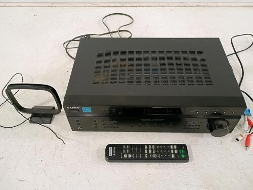 Sony STR-DE197 Stereo FM/AM Receiver, 100W/Channel, Remote & Antenna, 2-Channel, Inputs/Outputs