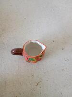 Ceramic Pumpkin Tea Set 4-Piece with Teapot, Pitcher, Creamer, Sugar Bowl &ndash; Autumn Harvest Theme - 5