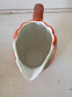 Ceramic Pumpkin Tea Set 4-Piece with Teapot, Pitcher, Creamer, Sugar Bowl &ndash; Autumn Harvest Theme - 8